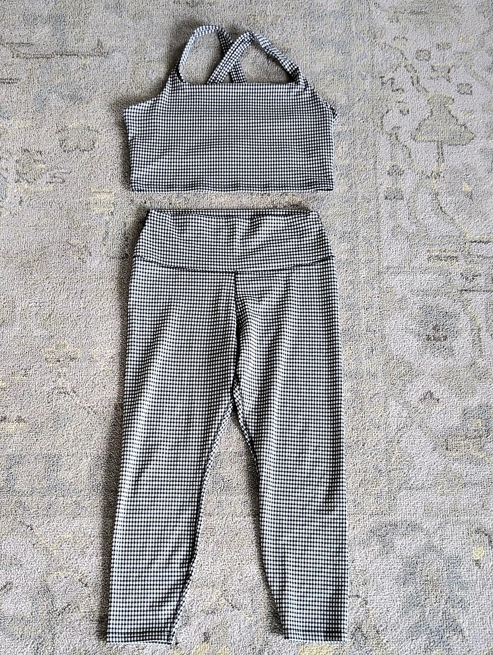 Nike Bundle DRI-FIT Gingham Two-Piece Set